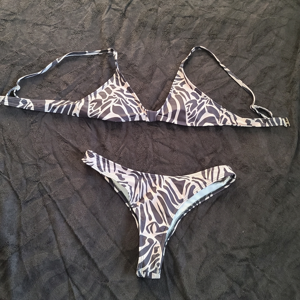 Zebra Stripped Pattern Bikini